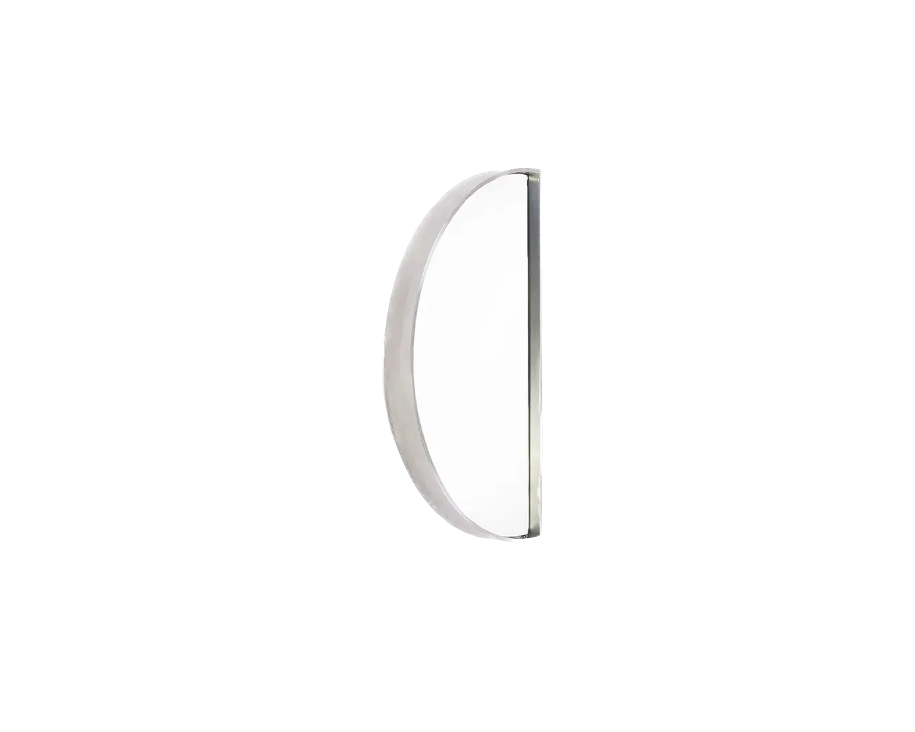 Recess Mirror | Aluminum | Small Semi Circle Frama