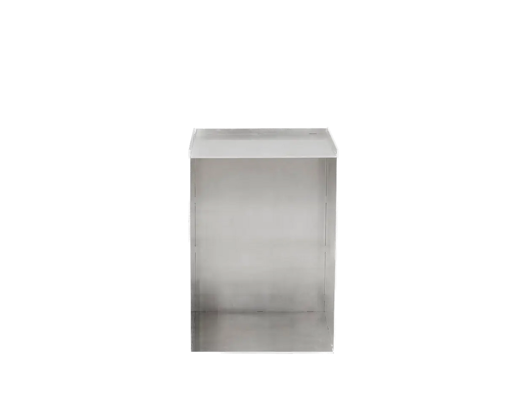 Rivet Box Table | Aluminum Frama