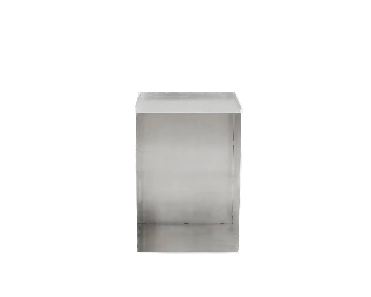 Rivet Box Table | Aluminum Frama