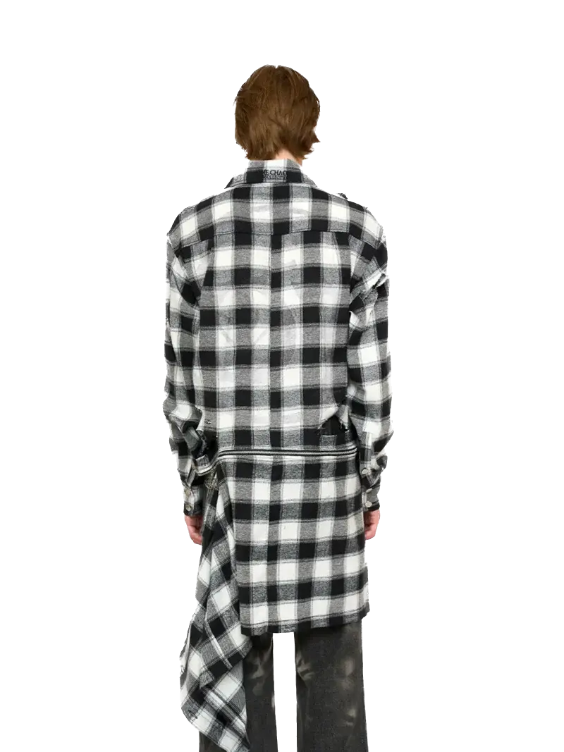 Reversible Distressed Flannel shirt Fine Chaos