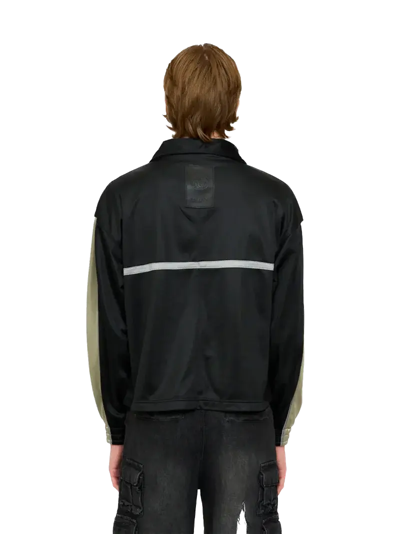 Dreamers Lounge Tracksuit Top - Black Fine Chaos