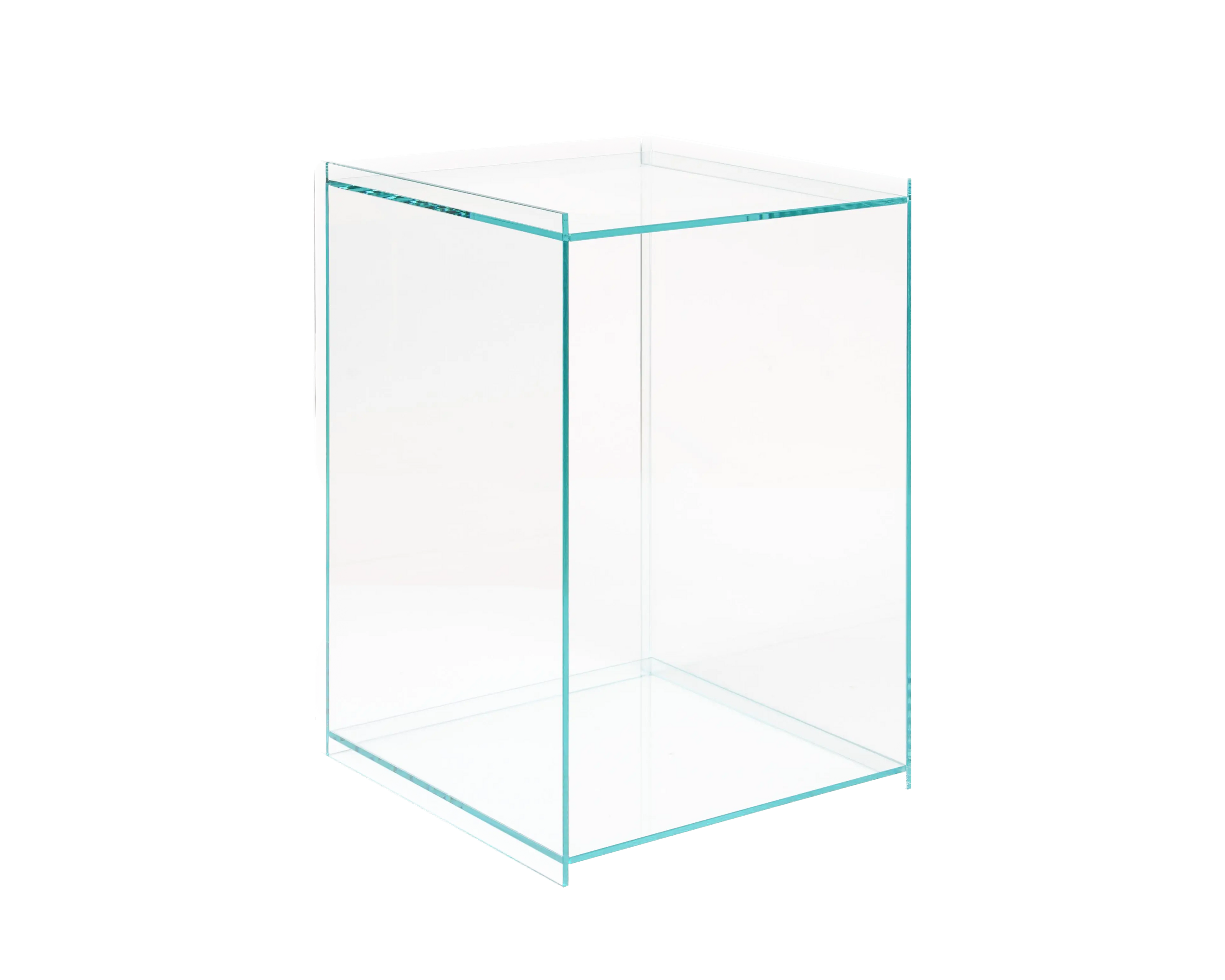 Rivet Box Table | Glass Frama