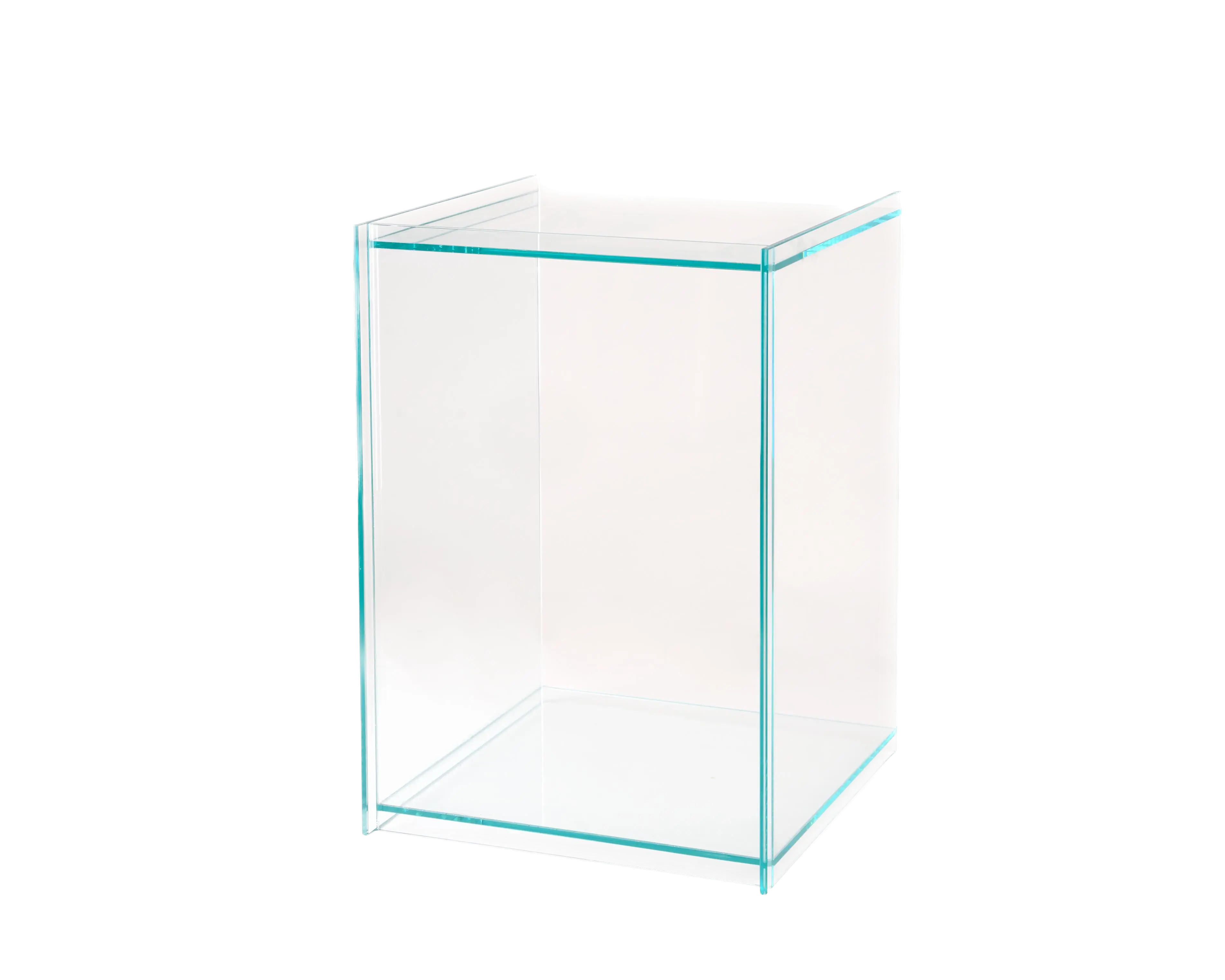 Rivet Box Table | Glass Frama