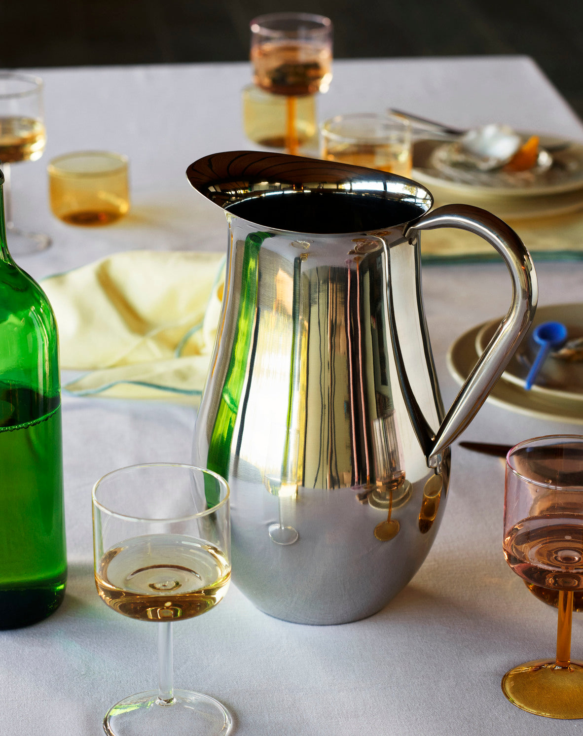 Indian Steel Pitcher HAY