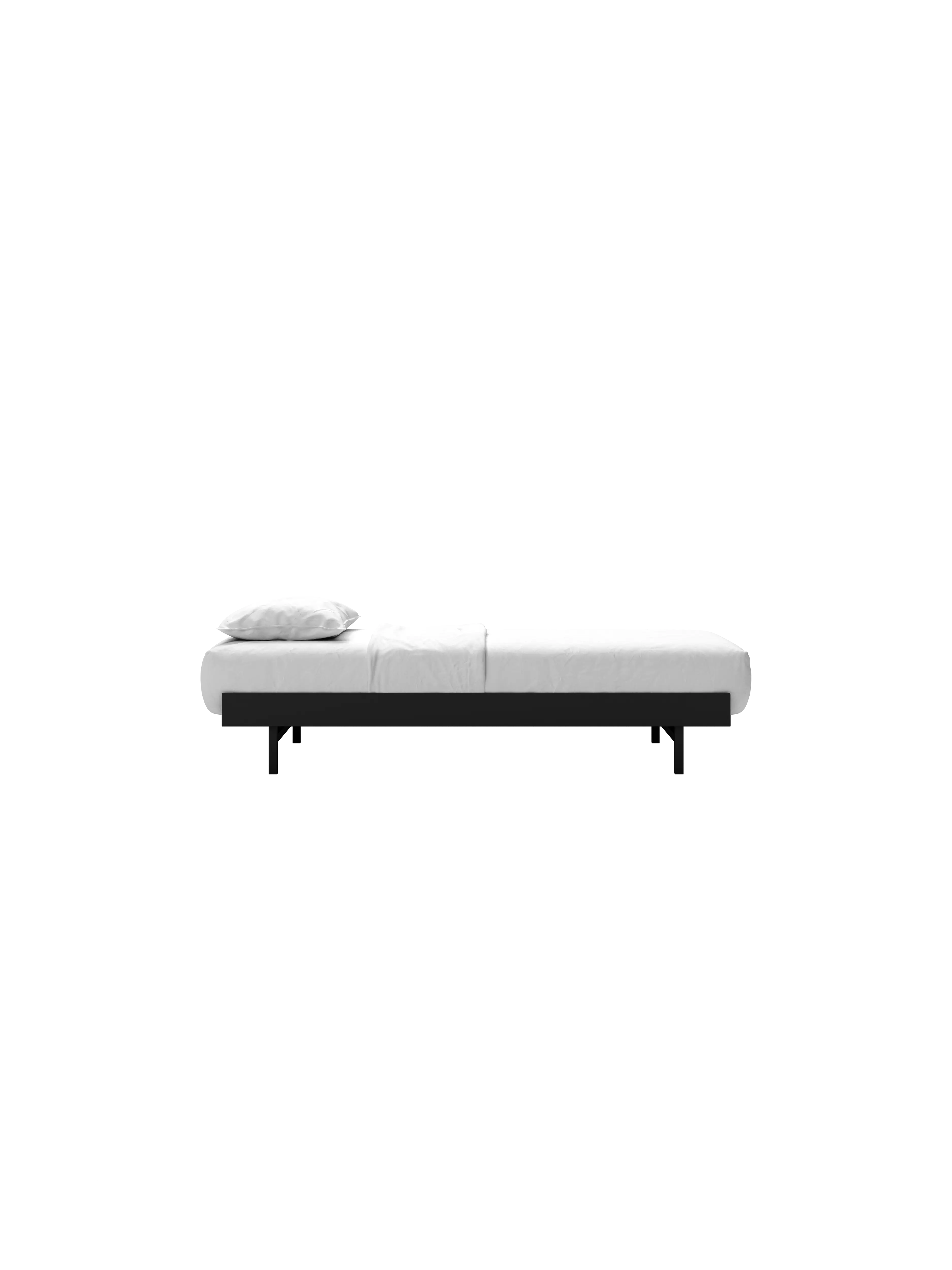 Bed 90 - Black Low MOEBE