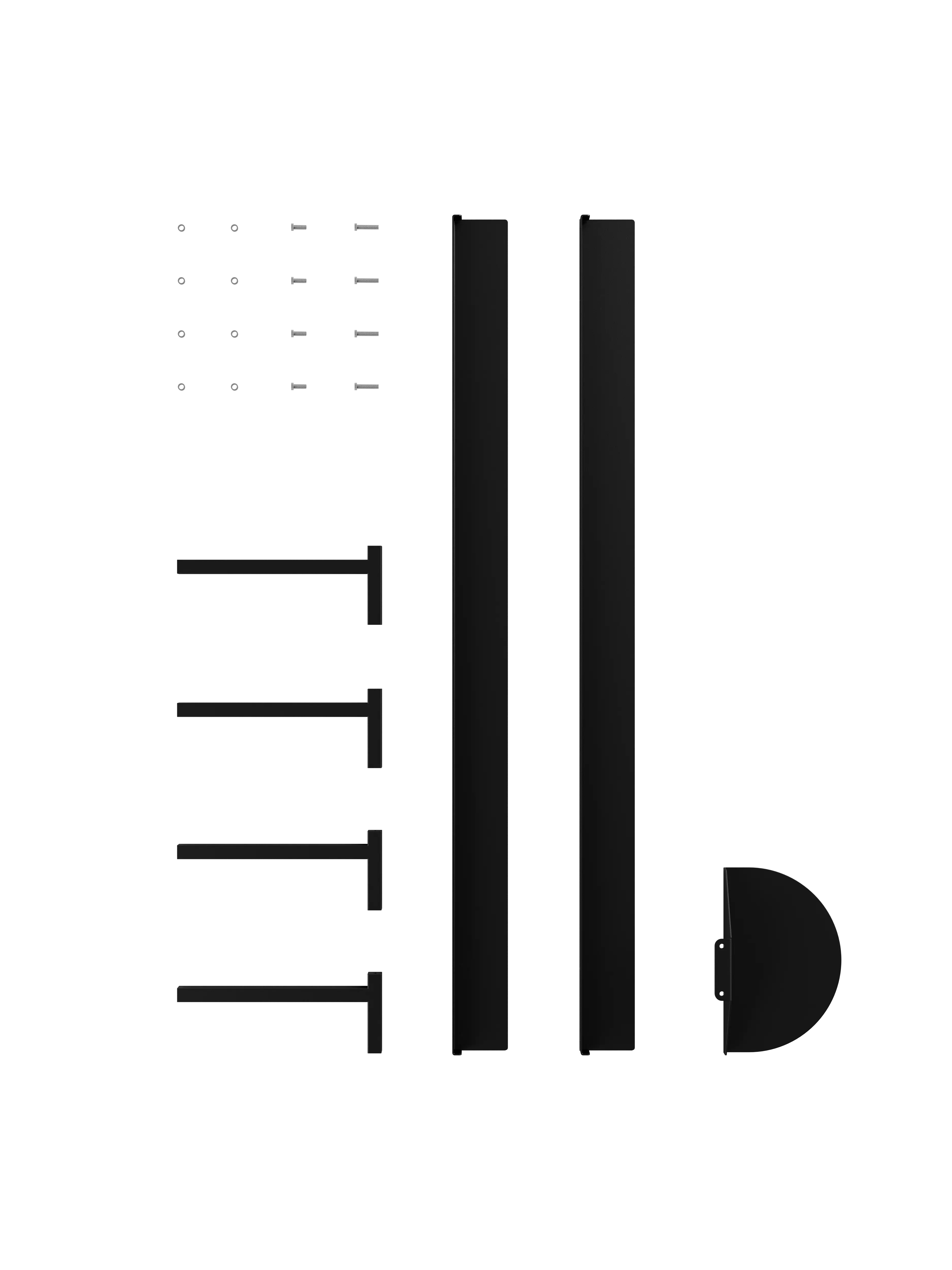 Bed 90 - Black Low MOEBE