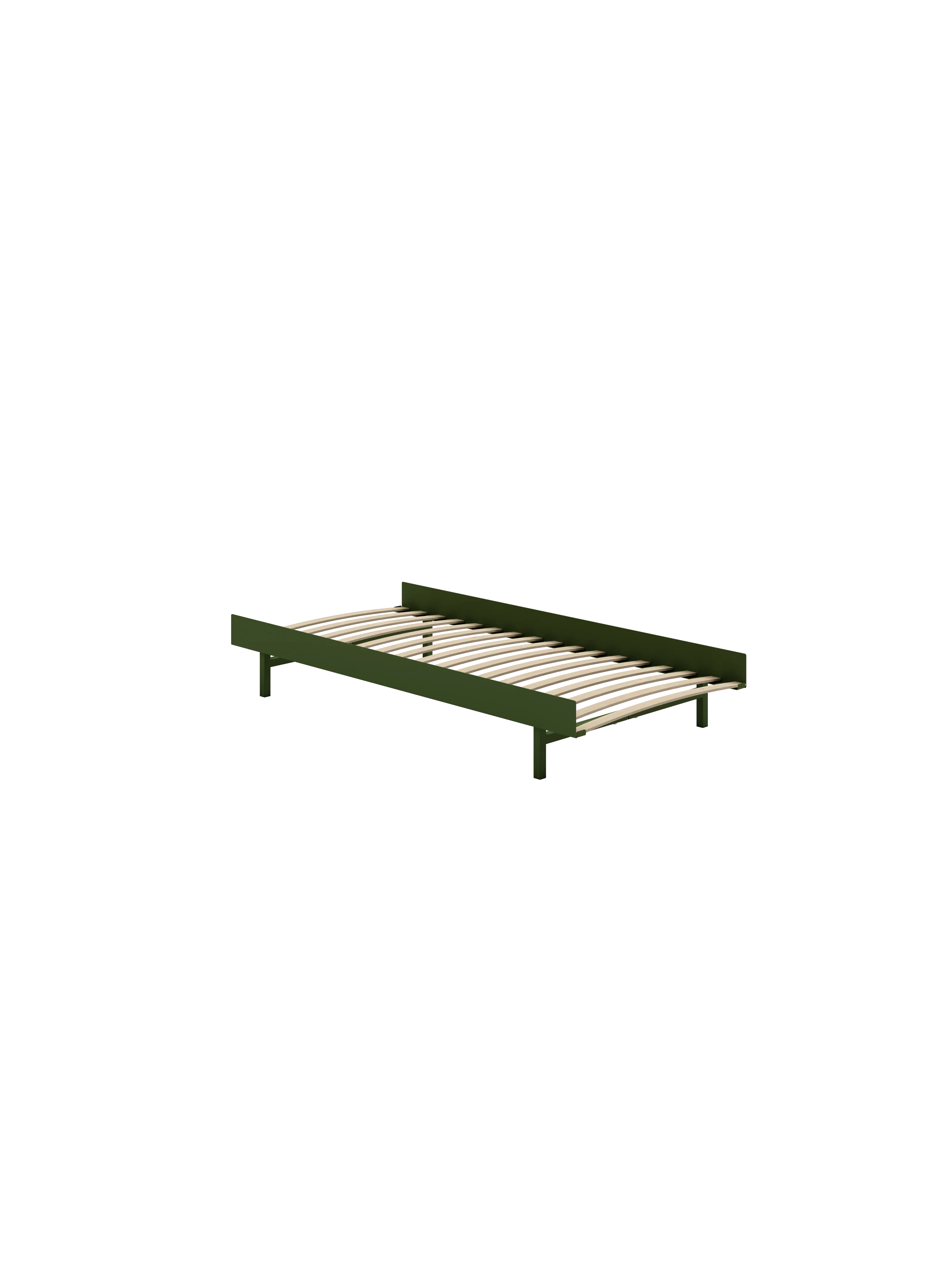 Bed 90 - Pine Green Low MOEBE