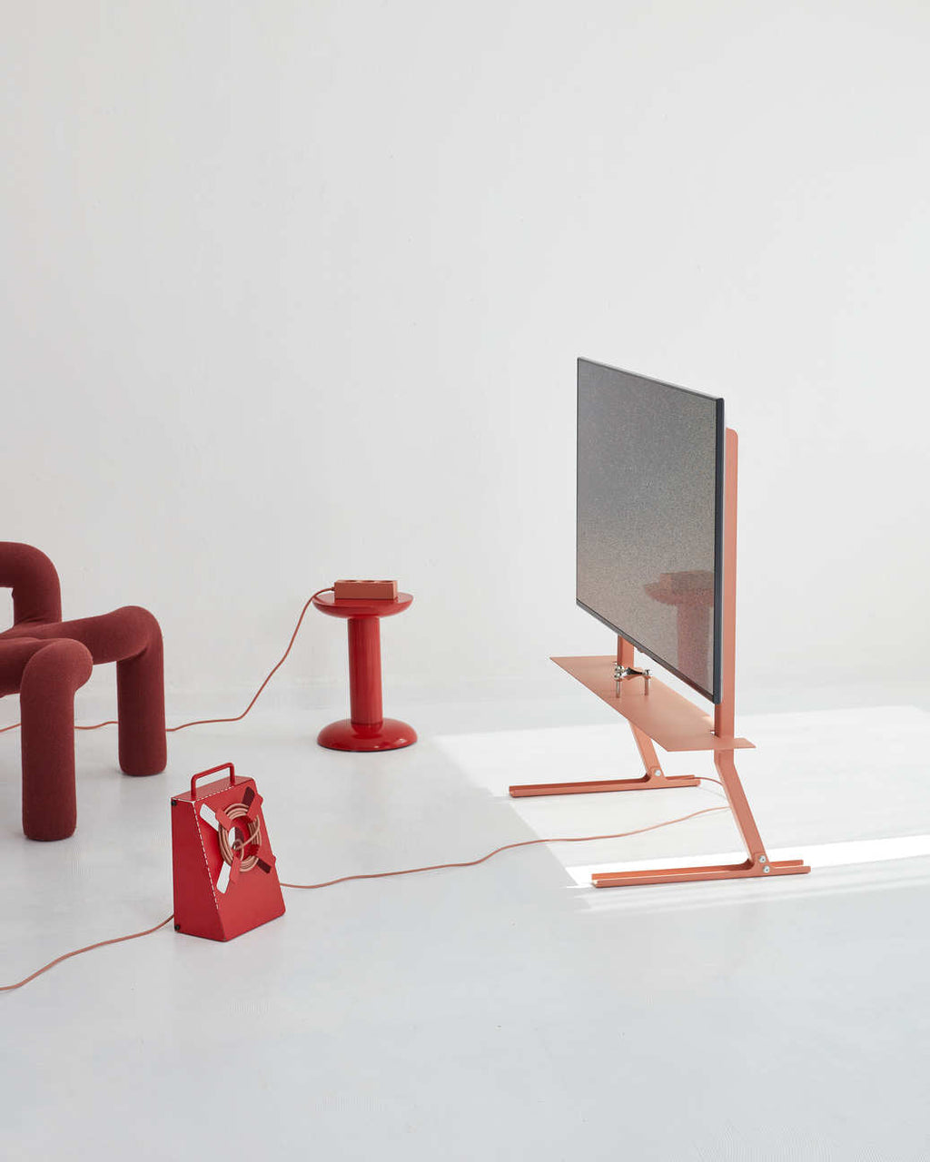 Plate Shelf - Dusty Rose Pedestal