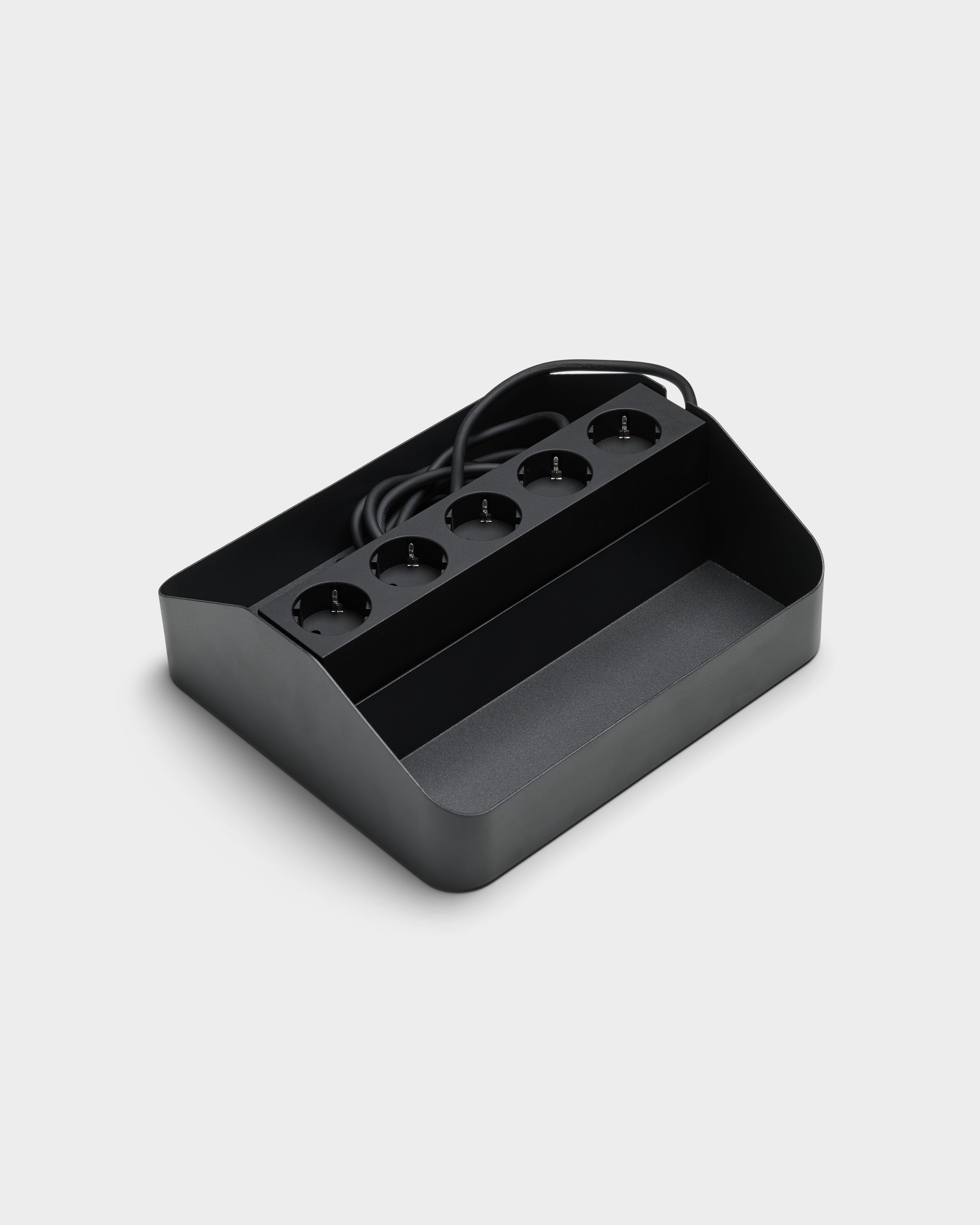 Power Tray Double - Charcoal Pedestal