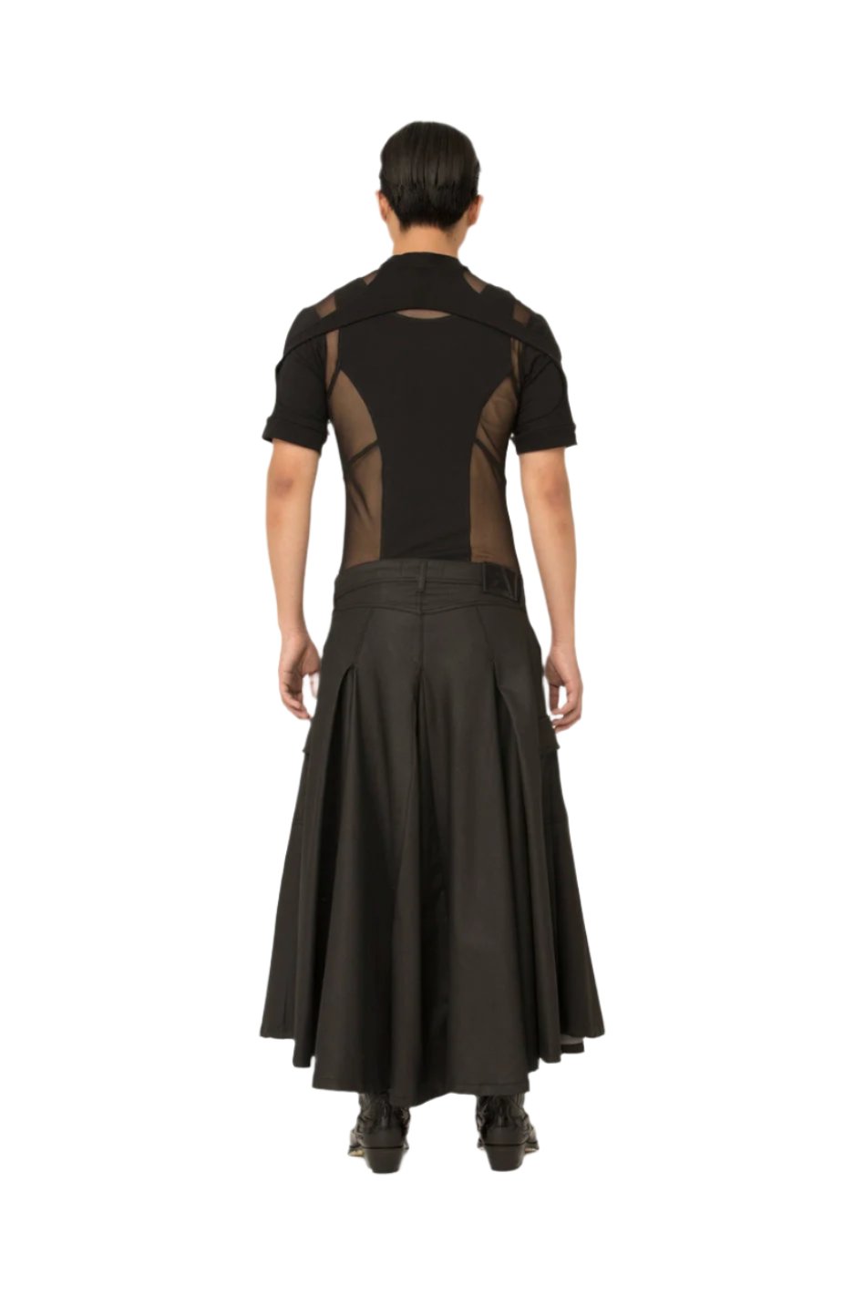 Denim Pleated Skirt JNORIG