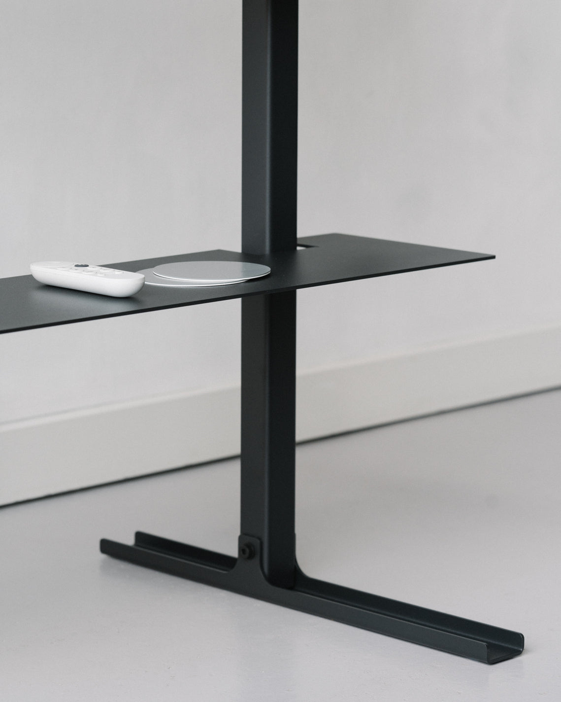 Straight Tall Stand - Charcoal Pedestal