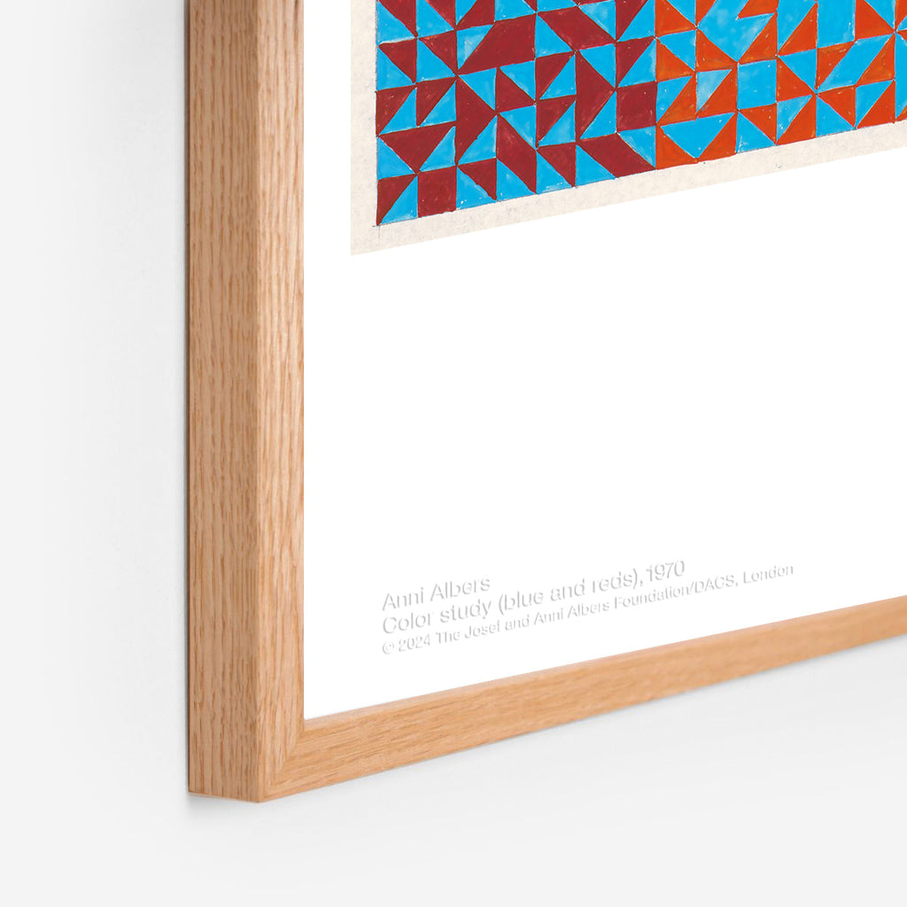 Color Study (Blue and Reds) Anni Albers