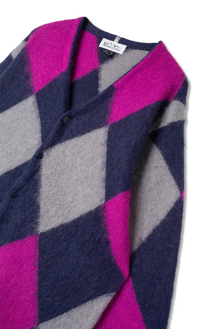 MANASTASH Aberdeen Kurtigan Argyle Navy 