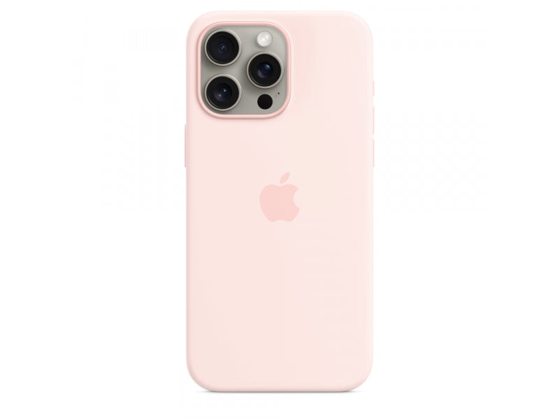 Apple Apple iPhone 15 Pro Max Silicone Case with MagSafe Light Pink Accessories Mobile Computing 