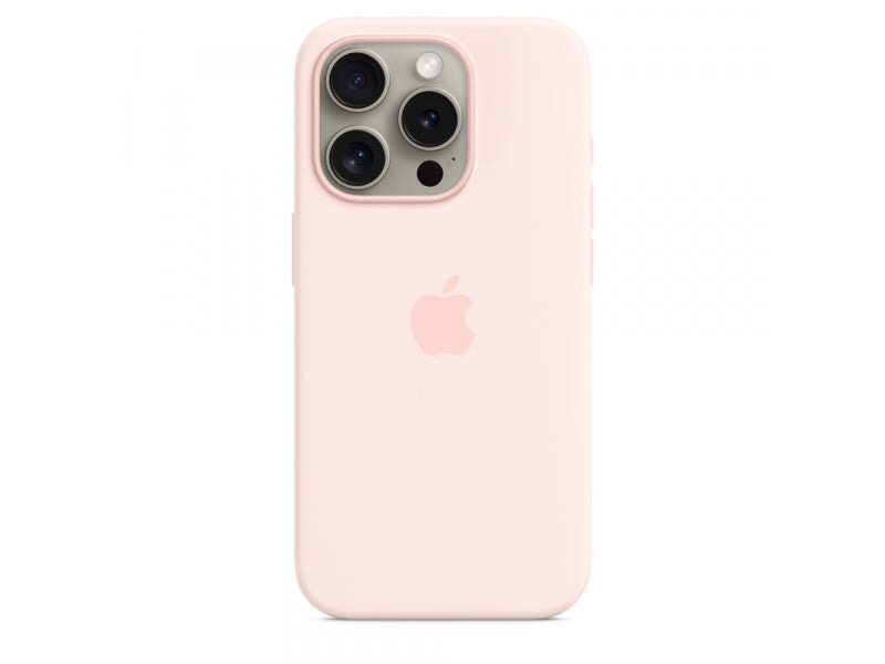 Apple Apple iPhone 15 Pro Silicone Case with MagSafe Light Pink Accessories Mobile Computing 