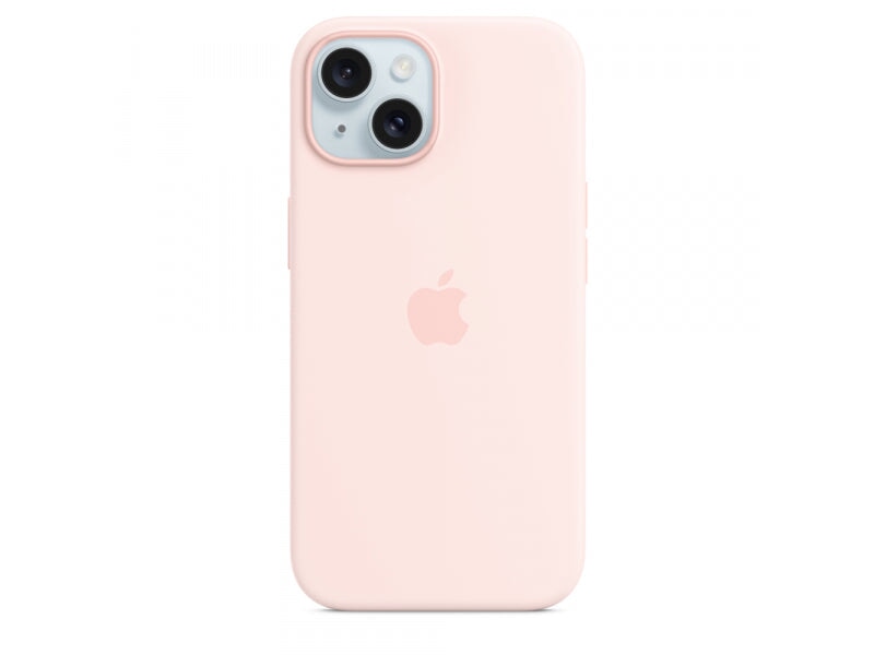Apple Apple iPhone 15 Silicone Case with MagSafe Light Pink Accessories Mobile Computing 