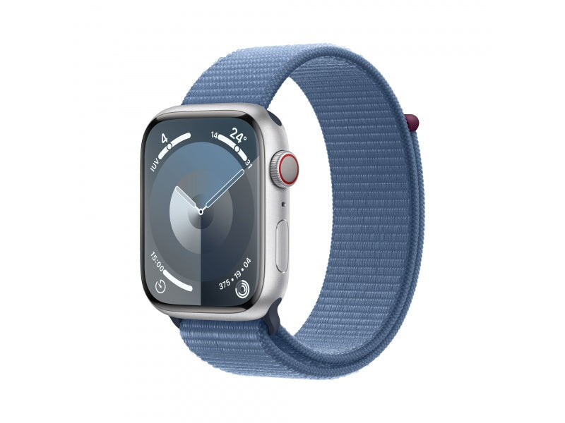Apple Apple Watch S9 Aluminium 45mm Silber.Sport Loop Blue Accessories Mobile Computing 