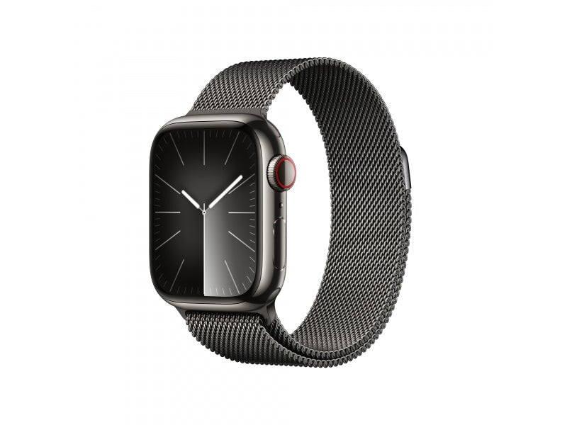 Apple Apple Watch S9 Steel 41mm GPS+Cell. Graphite Milanese Loop S/M Wearables 