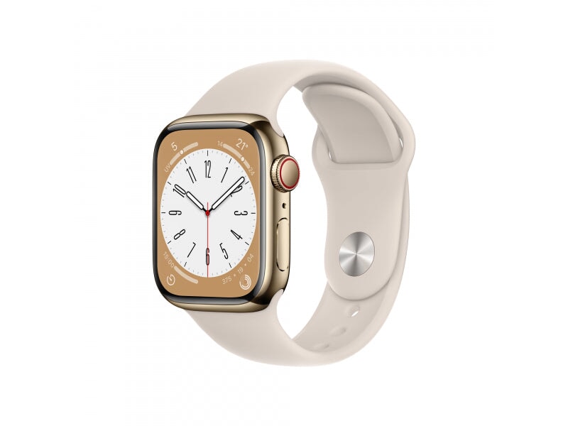 Apple Apple Watch Series 8 GPS + Cellular 41mm Gold Steel Starlight MNJC3FD/A 