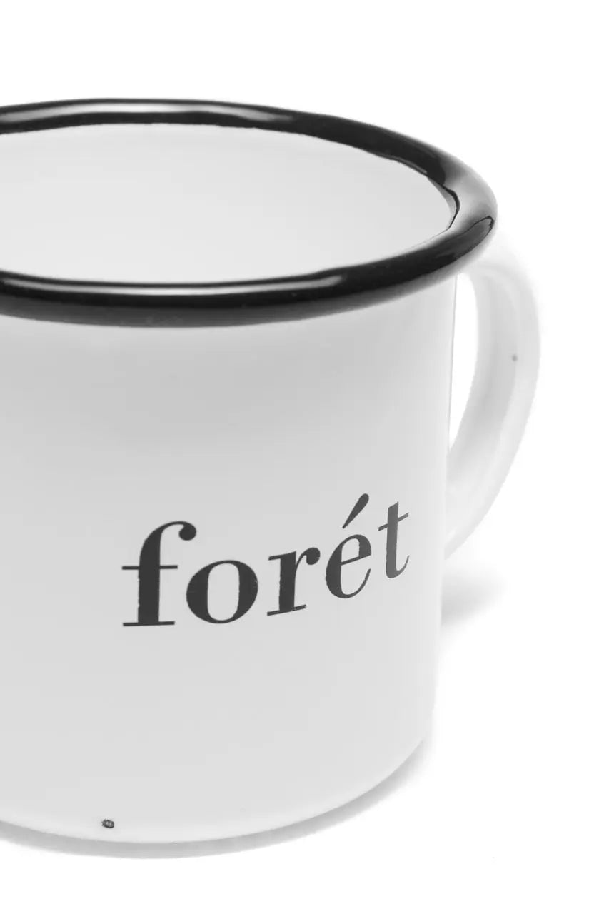 Forét Bean Enamel Mug - White 