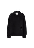 PAST TENSE Brushed Alpaca Crewneck Knit - Black 