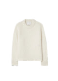 PAST TENSE Brushed Alpaca Crewneck Knit - Off White 