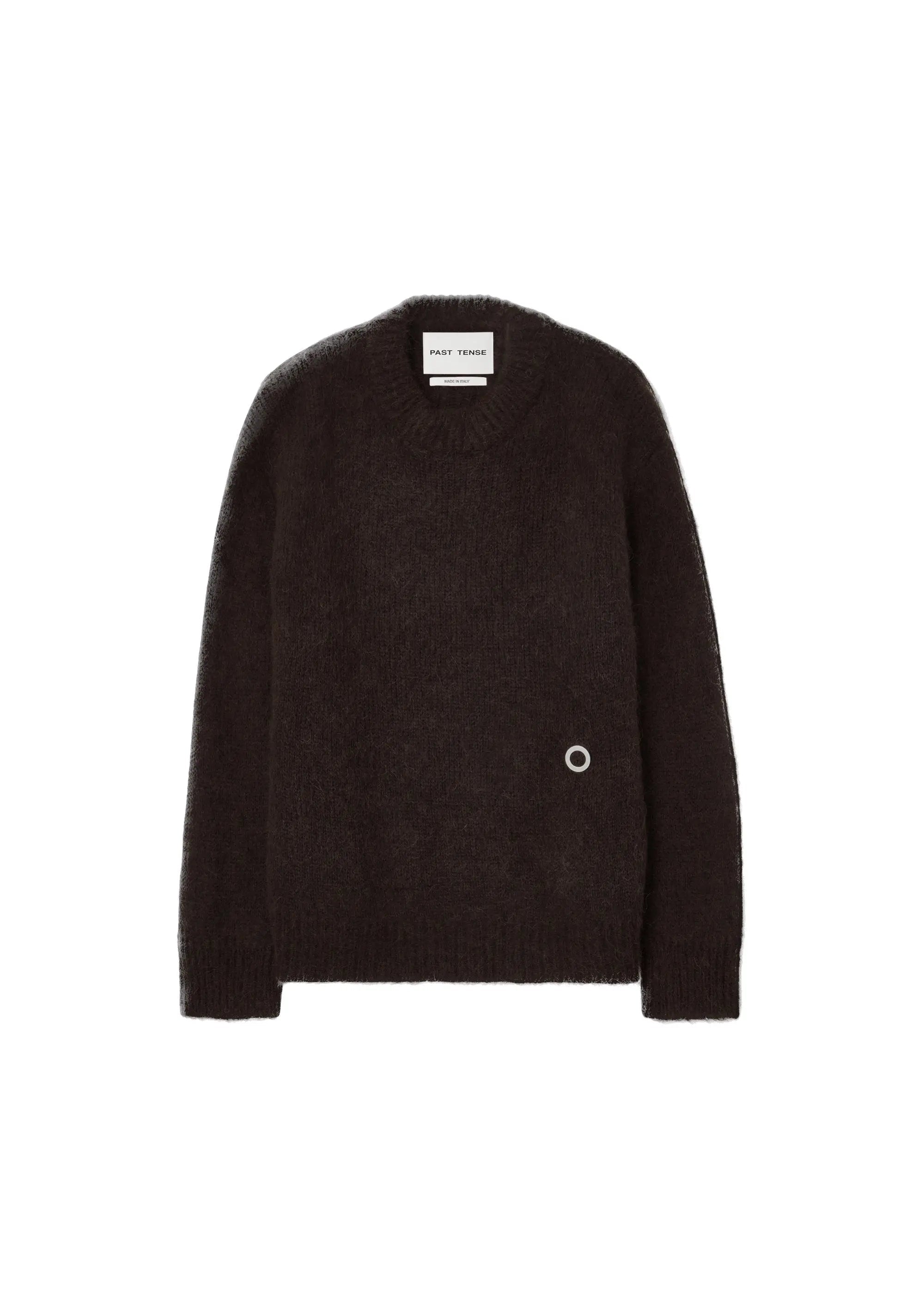 PAST TENSE Brushed Alpaca Crewneck Knit - Taupe 