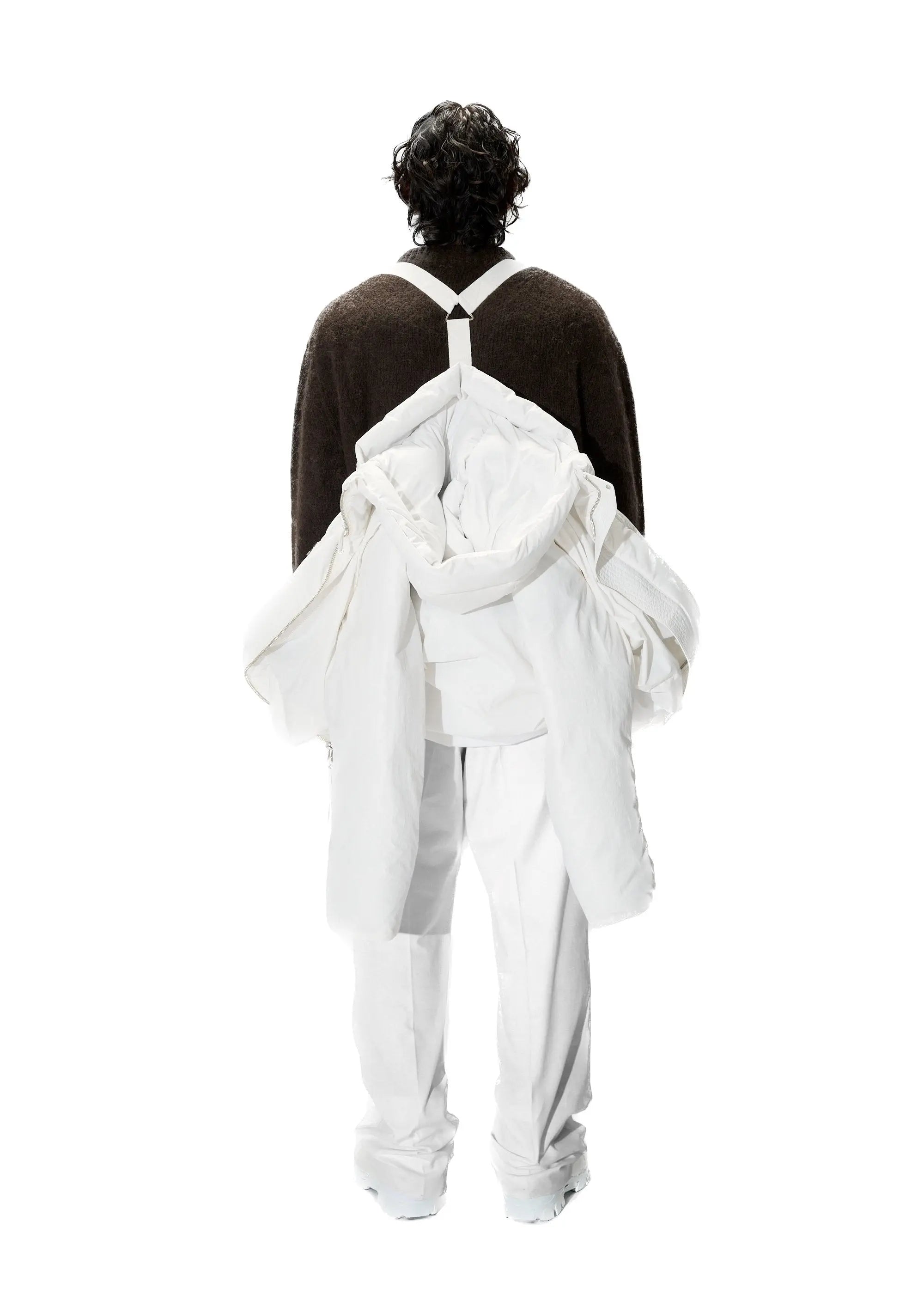 PAST TENSE Brushed Alpaca Crewneck Knit - Taupe 