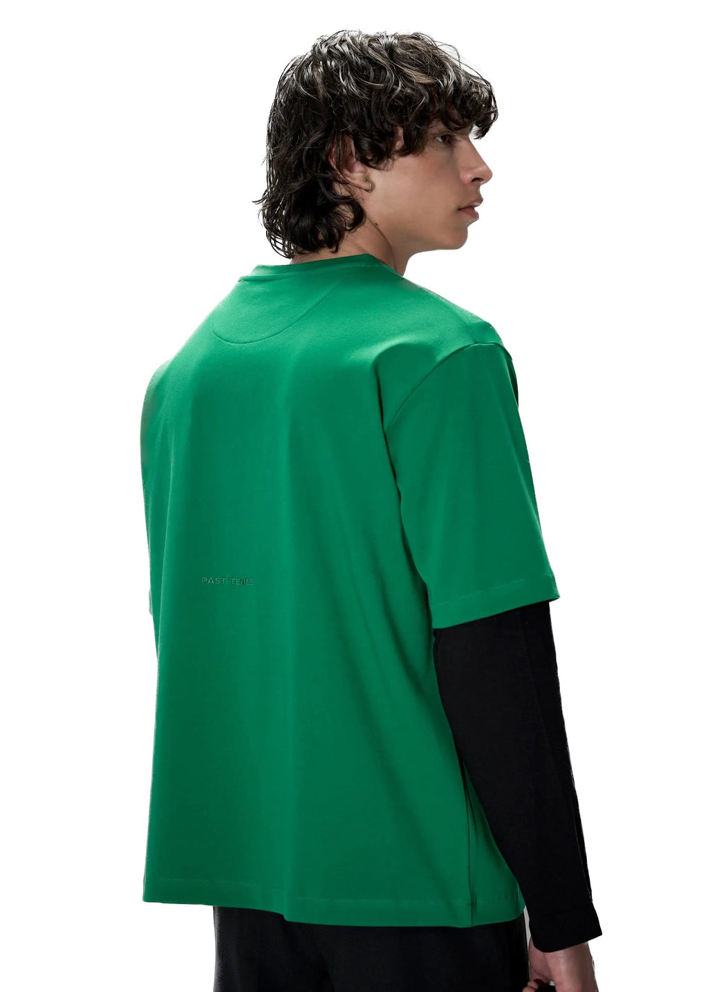 PAST TENSE Crewneck T-Shirt - Green 