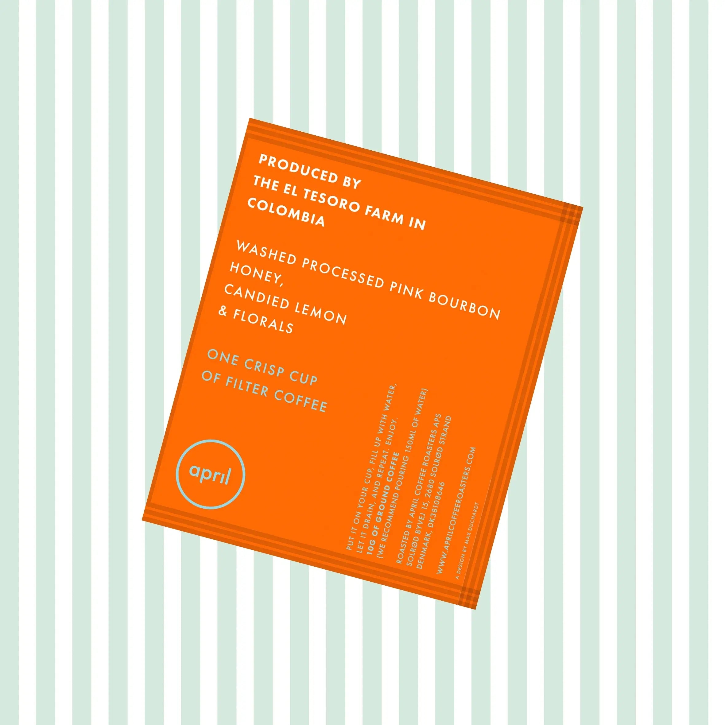 El Tesoro - Washed Pink Bourbon - Drip Pack April Coffee Roasters