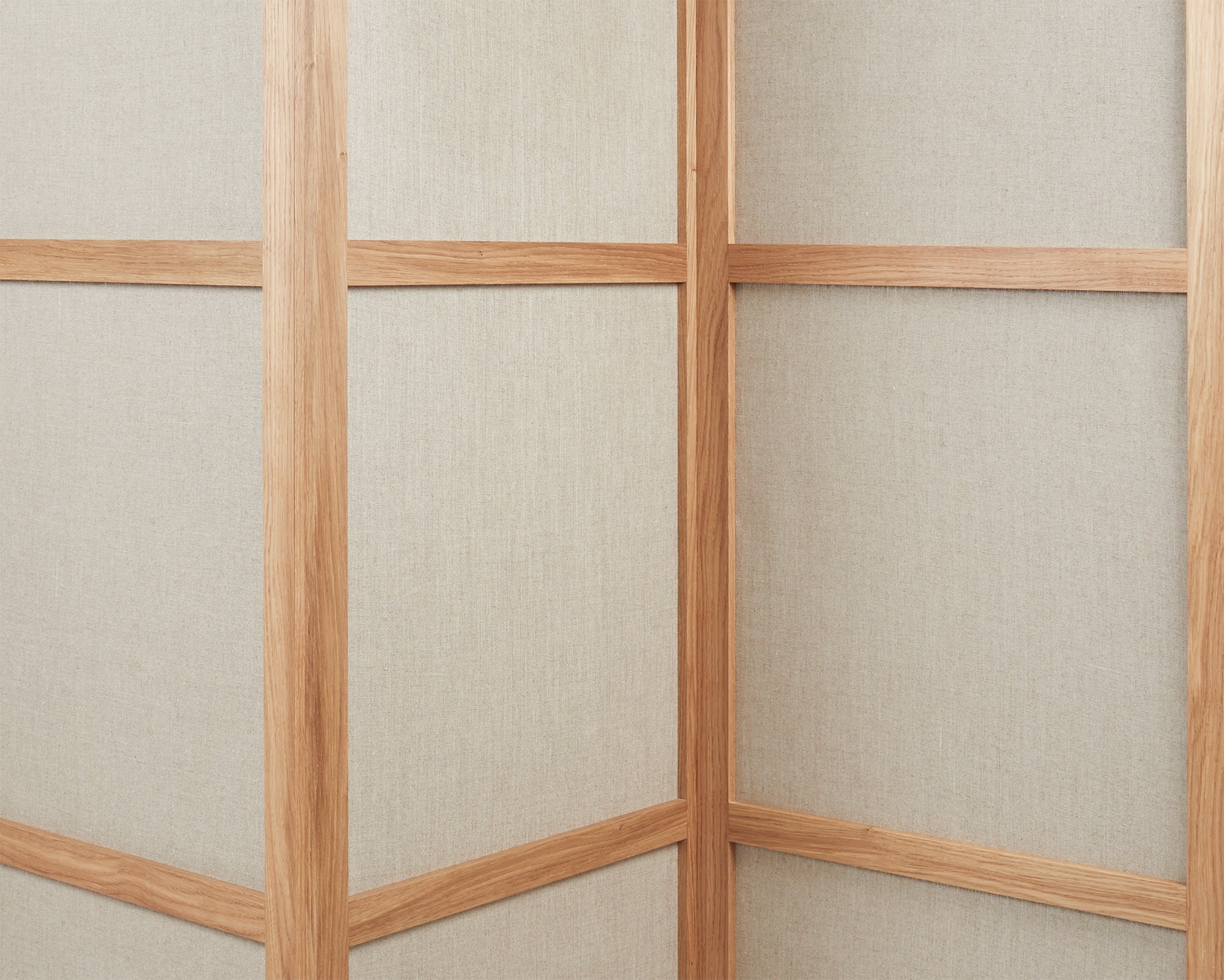 FRAMA - Frame Room Divider | Natural Oak / Linen | Three Panels