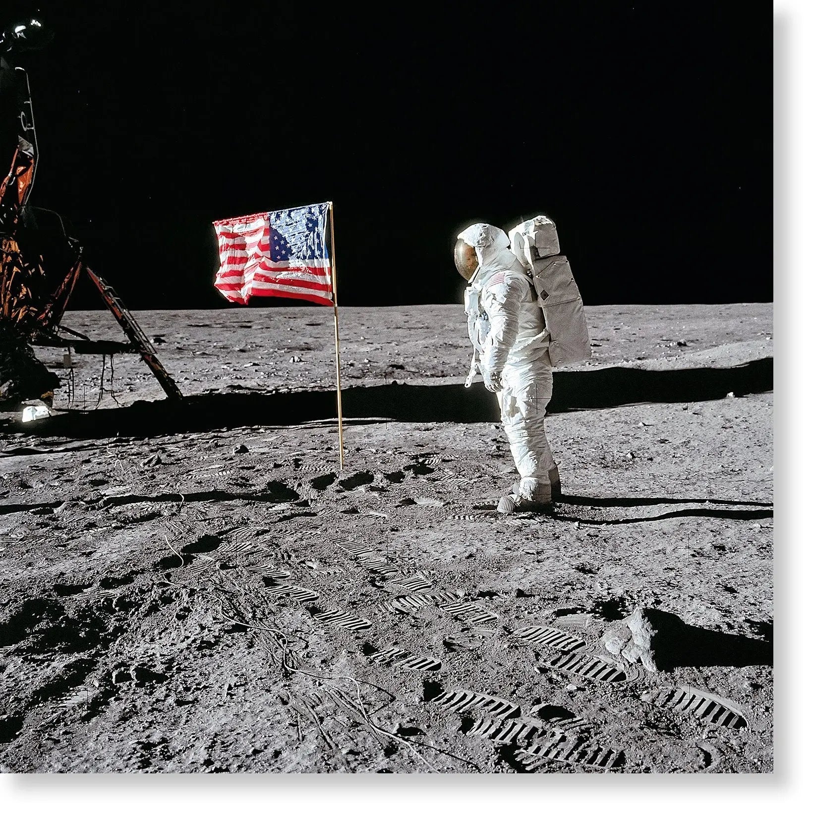 Buzz Aldrin X Taschen Flag on the Moon Edition of 150 