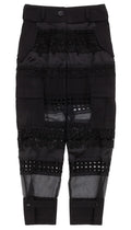 Sacai Graphic Mesh Panel Cargo Trousers 