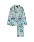 MENG Green Pagoda Silk Satin Pyjama Set Pyjama 