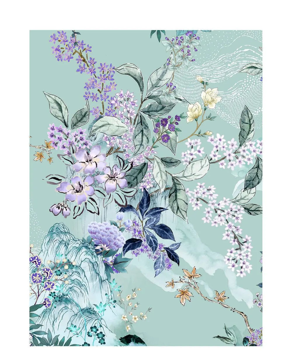 MENG Green Pagoda Silk Satin Pyjama Set Pyjama 