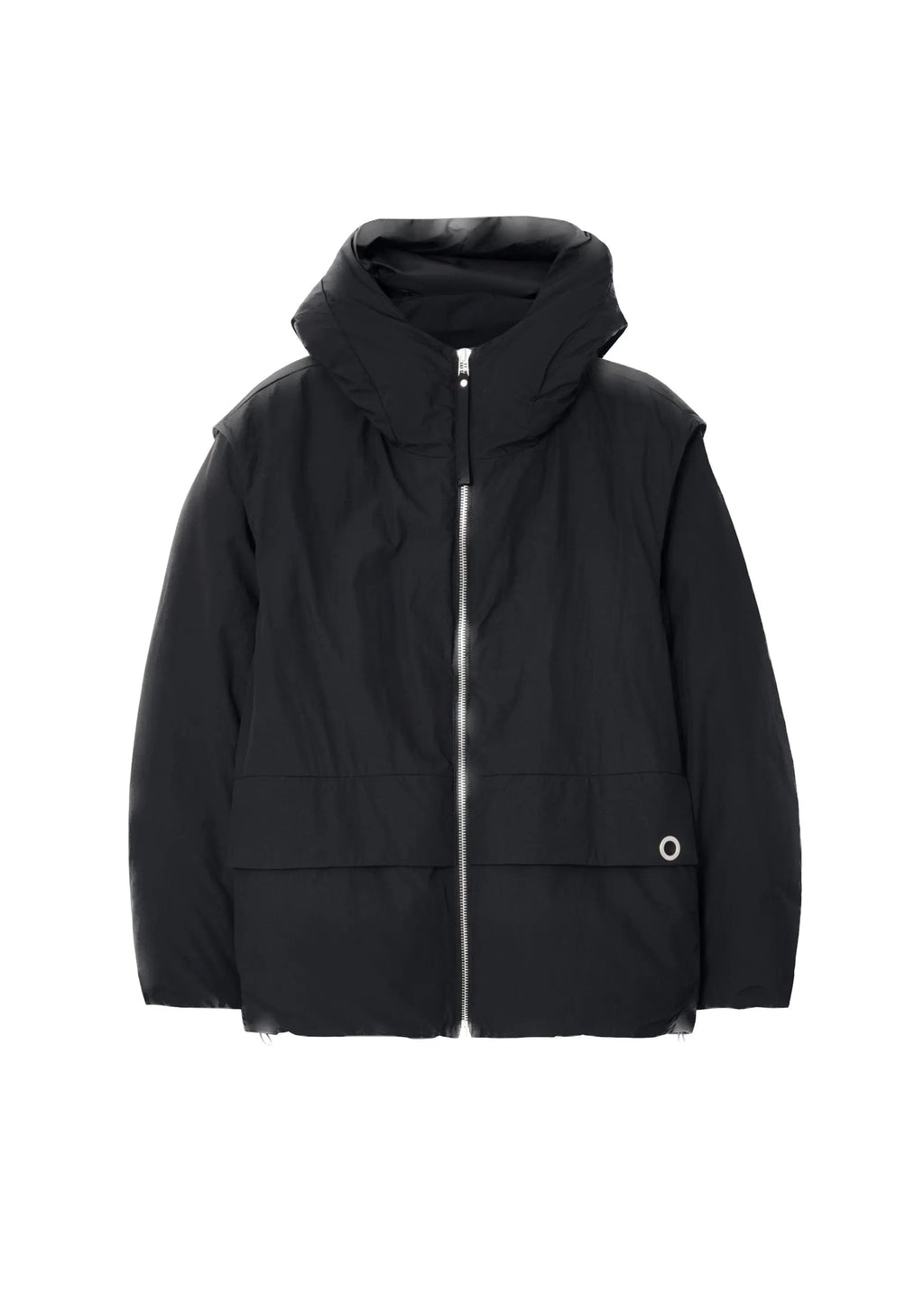 PAST TENSE Hybrid Puffer Jacket - Black 