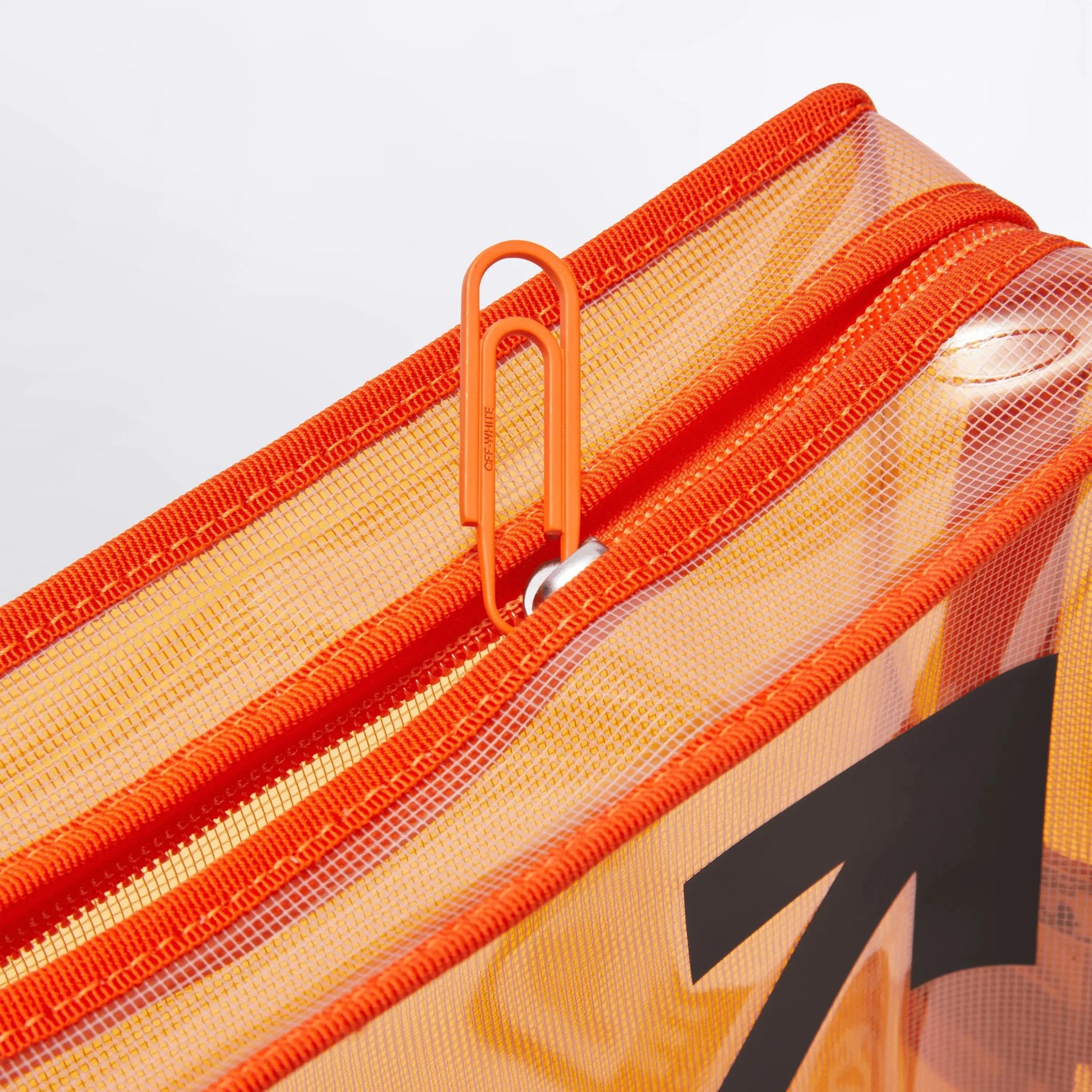 【極美品】タグ付き　OFF-WHITE 　オフホワイト マフラー オレンジ org.jpg