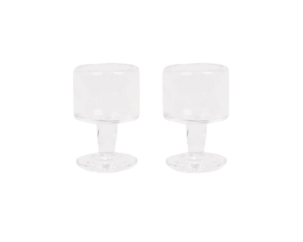 FRAMA - 0405 Stem Glass Set of Two | Clear | Small Frama