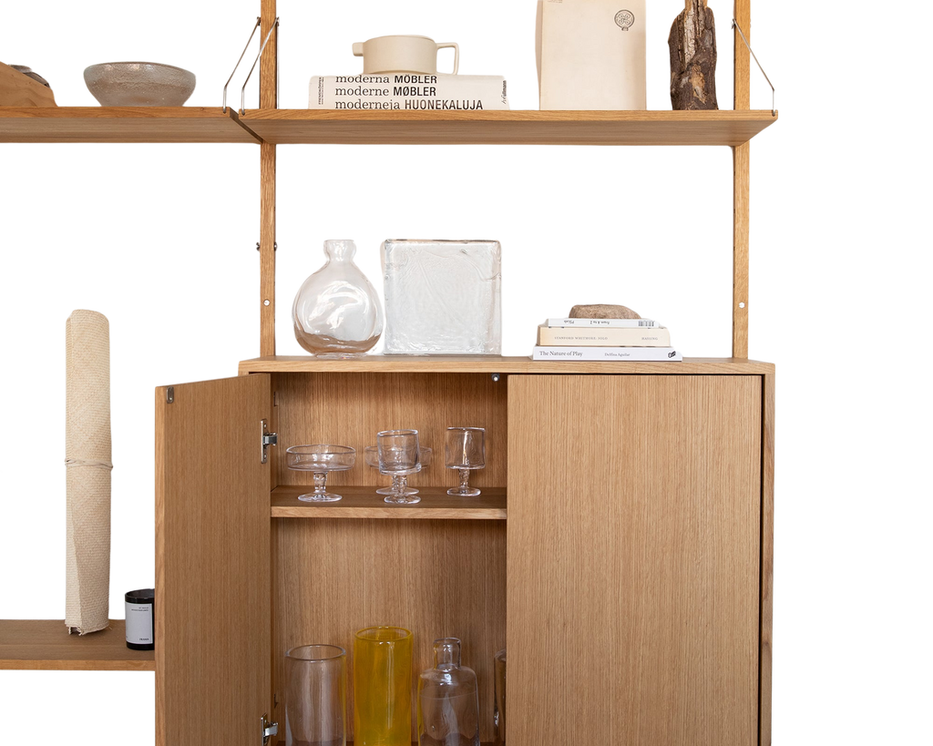 FRAMA - シェルフライブラリー ミディアムキャビネットセクション | ナチュラルオーク | H114.8 / W80