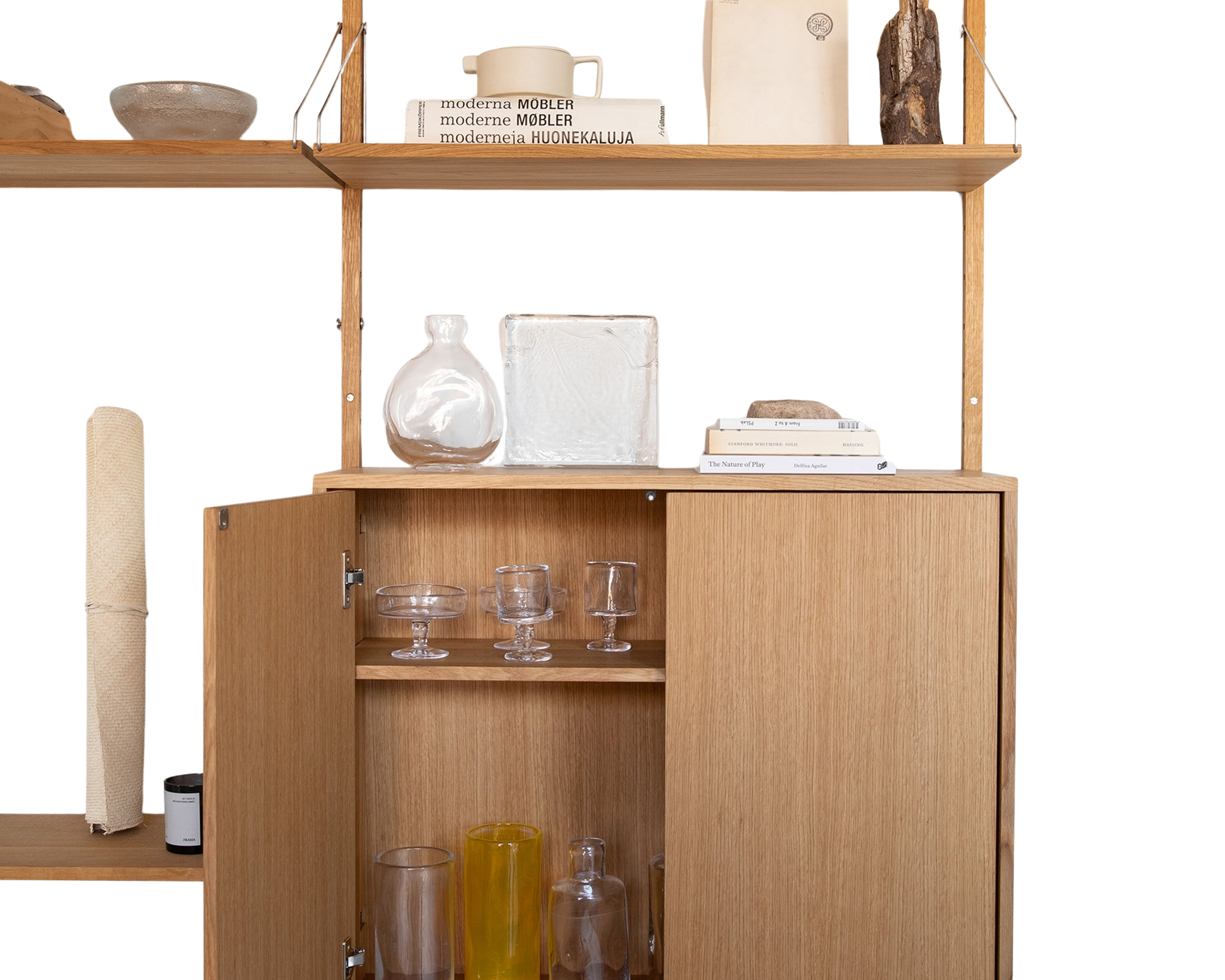 FRAMA - シェルフライブラリー ミディアムキャビネットセクション | ナチュラルオーク | H114.8 / W80