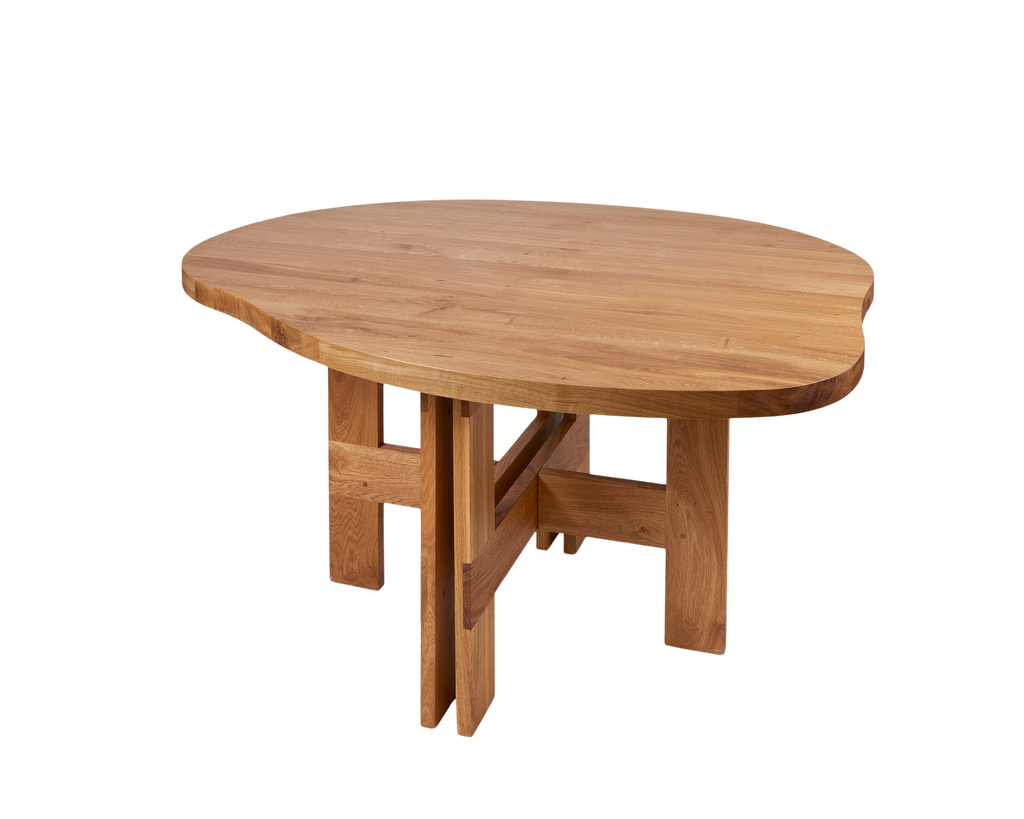 FRAMA - Farmhouse Trestle Table | Natural Oak | Pond