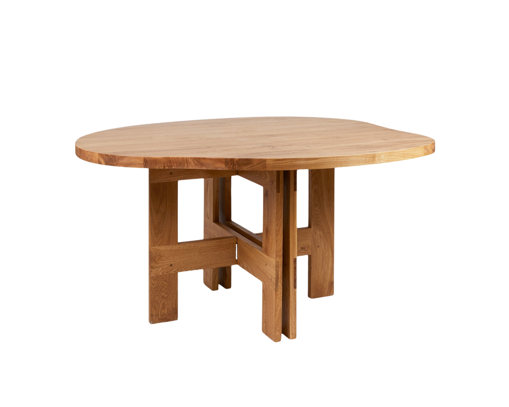 FRAMA - Farmhouse Trestle Table | Natural Oak | Pond