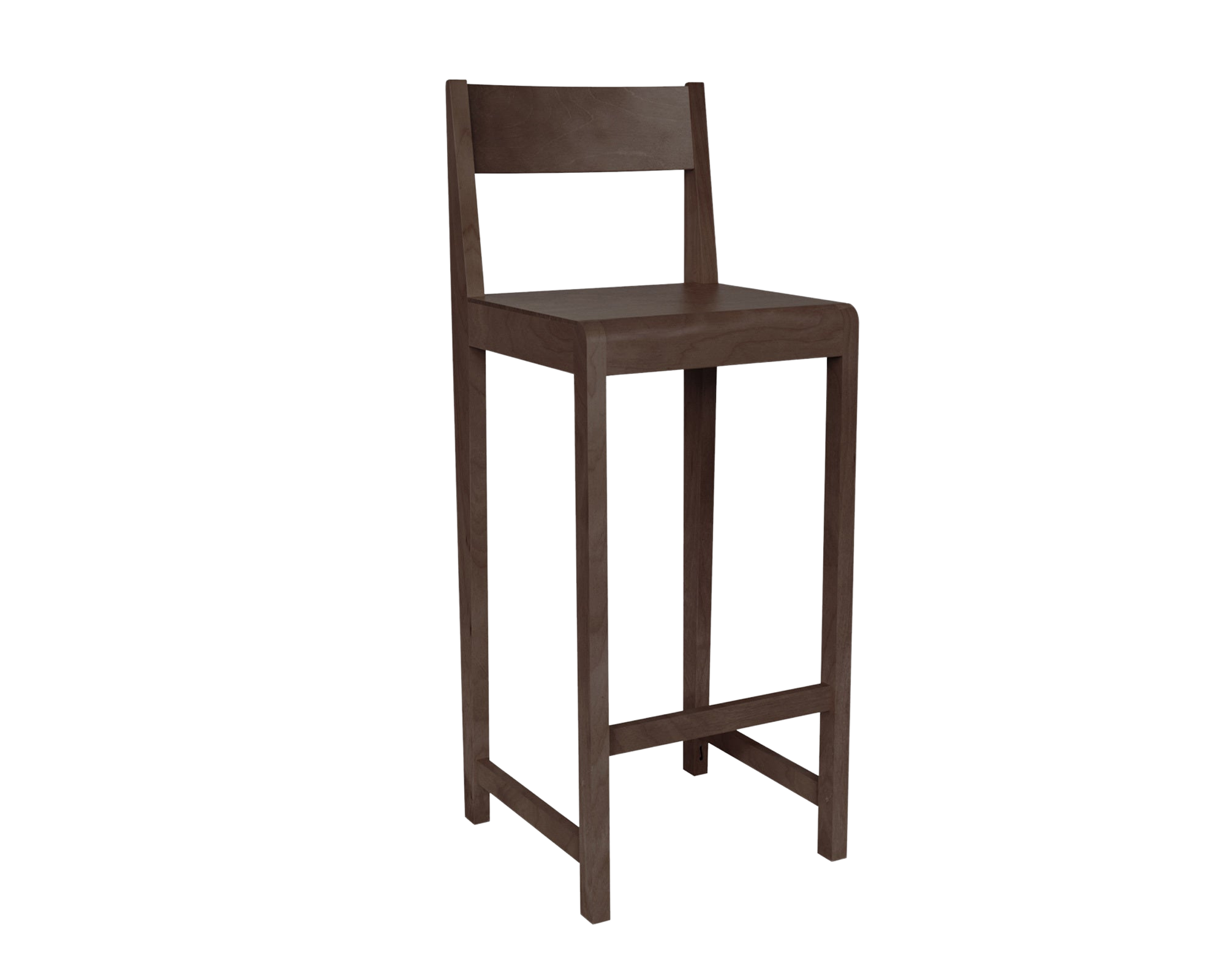 FRAMA - Bar Chair 01 | Dark Brown Birch | H76