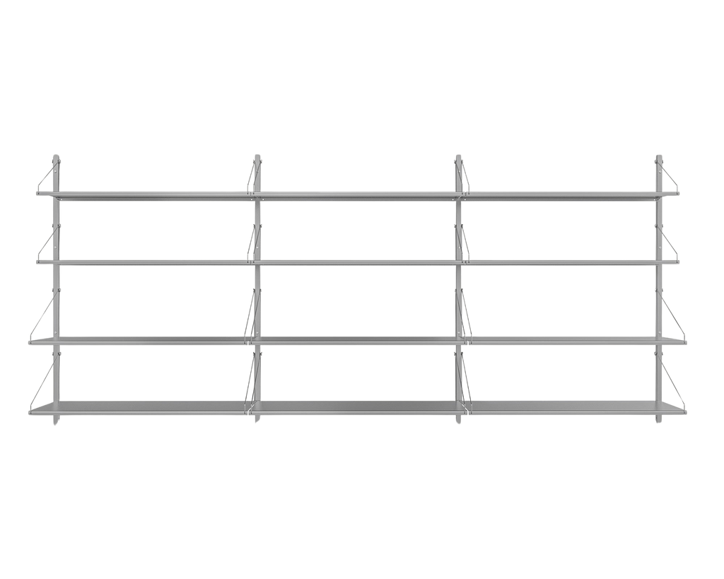 FRAMA - シェルフライブラリー トリプルセクション | ステンレススチール | H108.4 / W80