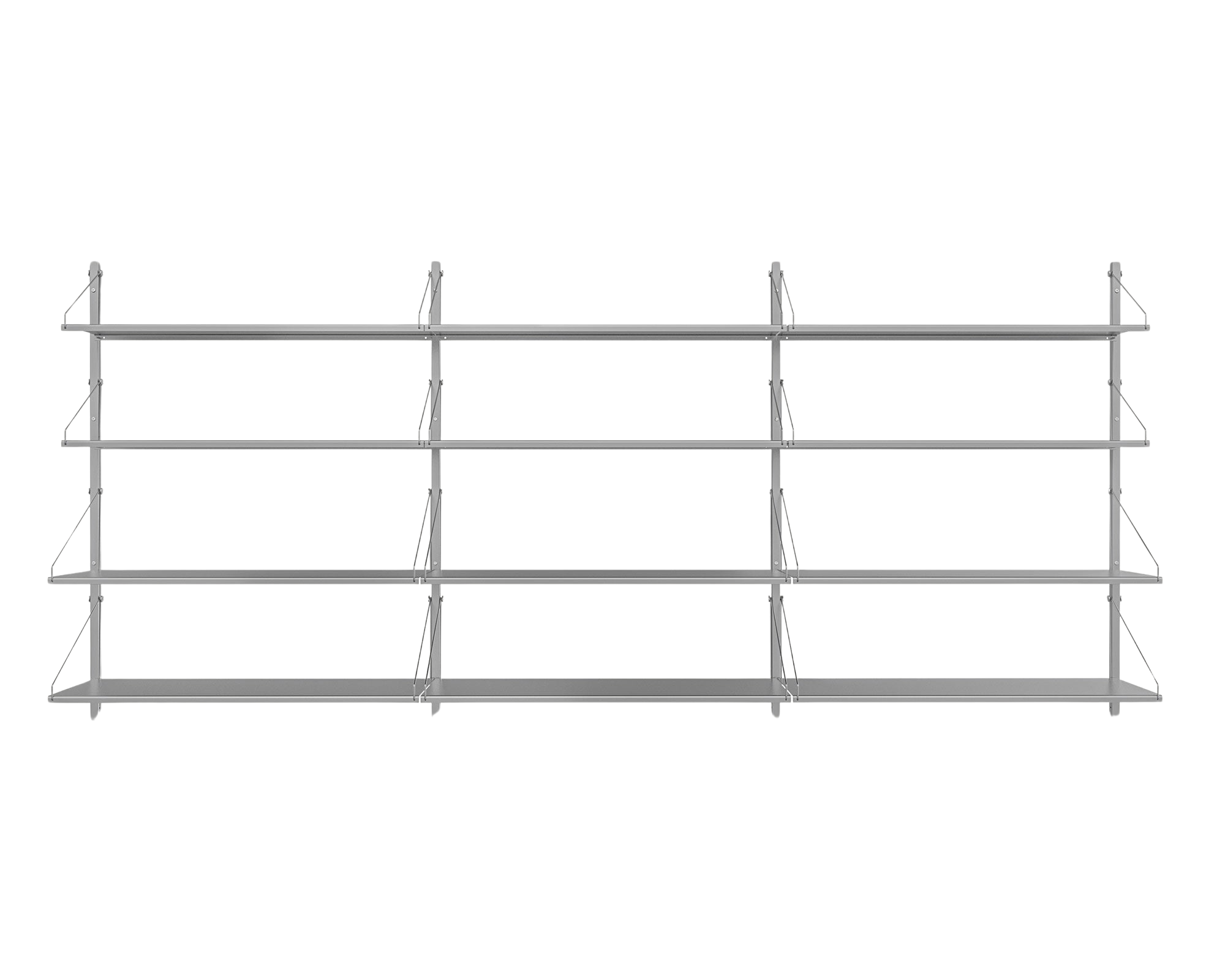 FRAMA - シェルフライブラリー トリプルセクション | ステンレススチール | H108.4 / W80