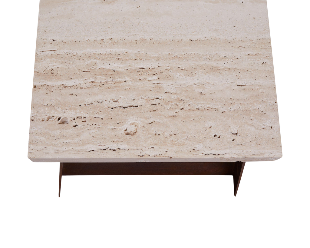 FRAMA - 64ベンチ | コルテン鋼 / トラバーチン