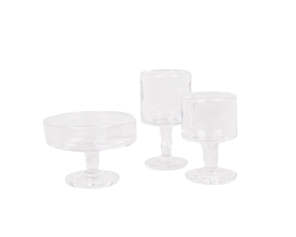 FRAMA - 0405 Stem Glass Set of Two | Clear | Small Frama