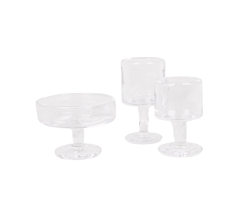 FRAMA - 0405 Stem Glass Set of Two | Clear | Medium Frama