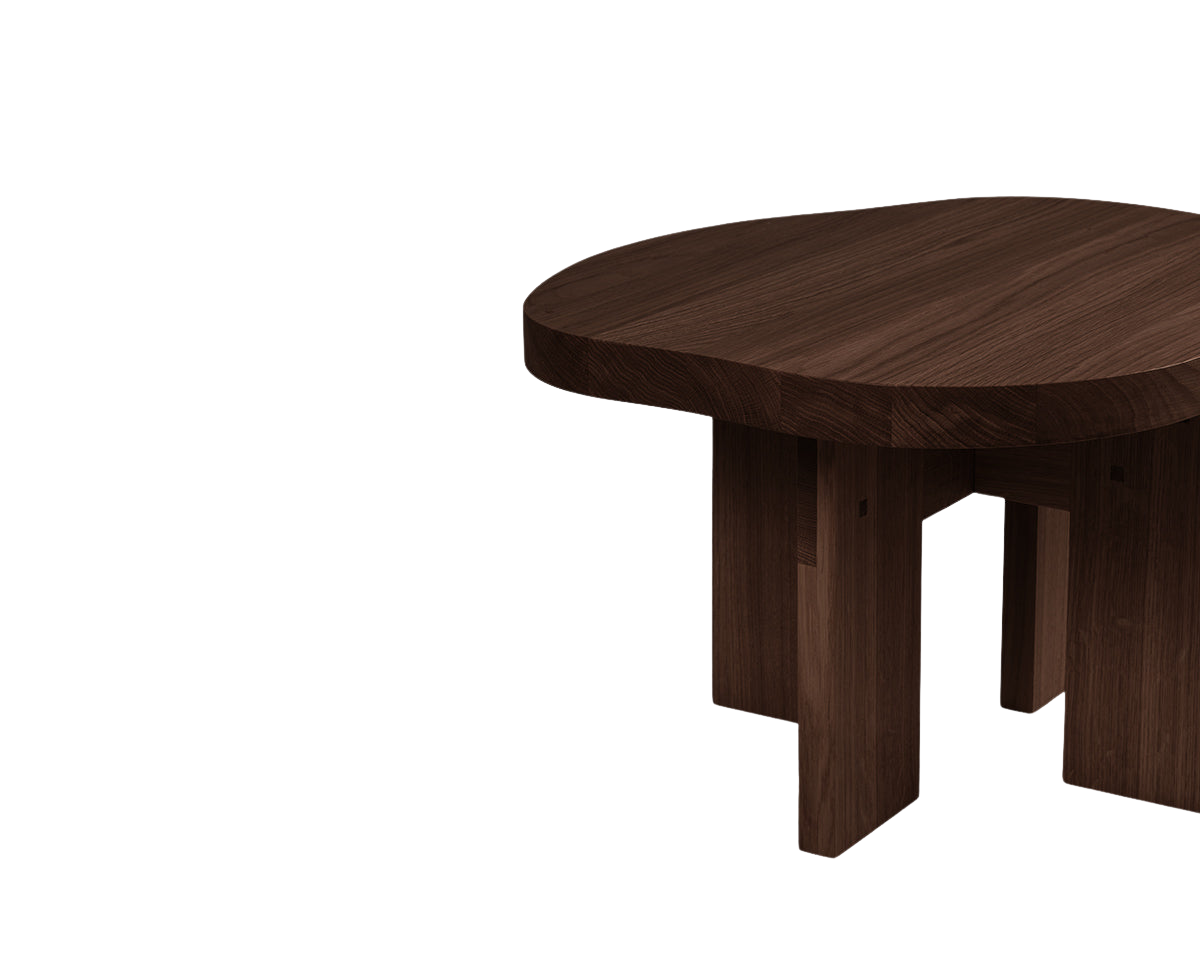 FRAMA - Farmhouse Side Table | Dark Oak | Pond Frama