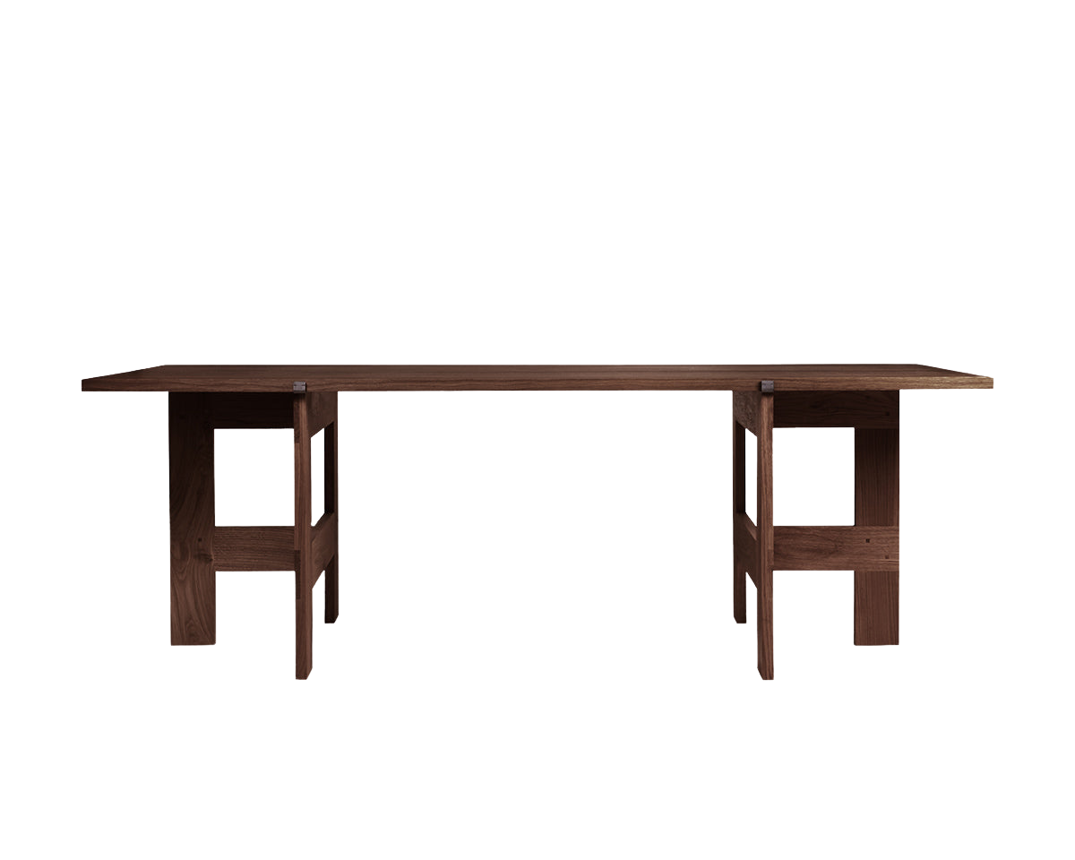 FRAMA - Farmhouse Trestle Table | Dark Oak | L220 Planks Frama